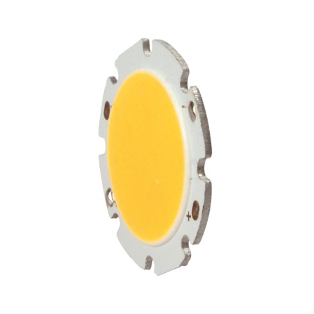 FULLWAT - COB-3W-3K0-D28. Diode LED Blanc chaud / 2800 ~ 3200K type "COB circulaire". 10Vdc / 0,300A