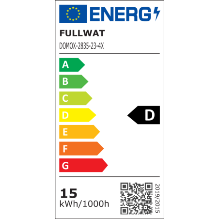 FULLWAT - DOMOX-2835-23-4X. Ruban led standard. 2300K - Or - 24Vdc - 1900 Lm/m - IP20