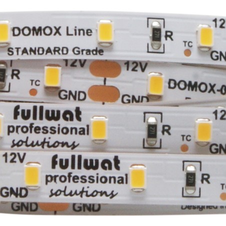 FULLWAT - DOMOX-2835-BC-001. Ruban led standard. 3000K - Blanc chaud - 12Vdc - 420 Lm/m - IP20