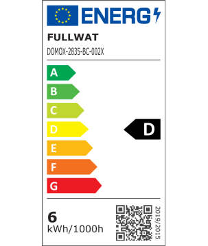 FULLWAT -  DOMOX-2835BC-002X/25. Fita LED  normal. Branco quente- 3000K- 24Vdc- 860 Lm/m- IP20