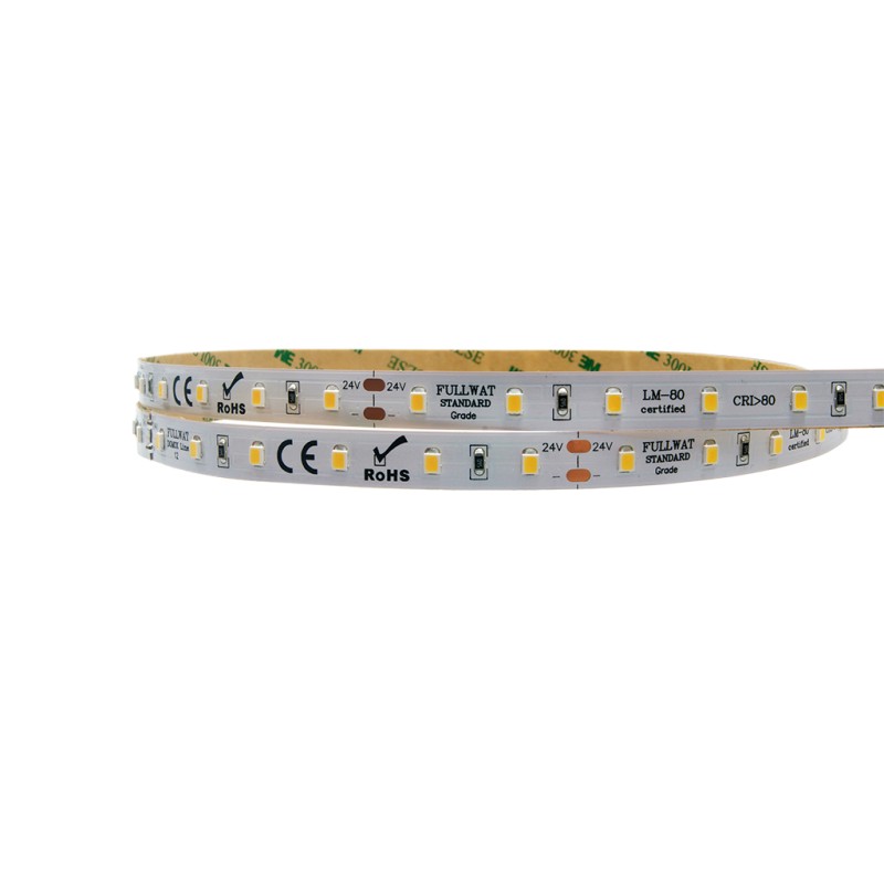 FULLWAT - DOMOX-2835BC-HGPX25. Standard LED strip. 3000K  - Warm white - 24Vdc - 1260 Lm/m - IP20