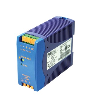 FULLWAT - DRAN30-12.  Fonte de alimentação industrial de  30W. 85 ~ 264  Vac  - 12Vdc  / 2,5A