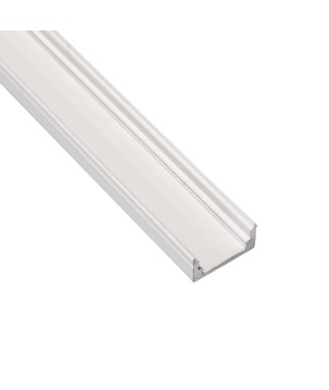 FULLWAT - ECOX-7S-2-BL-LZO.  Perfil de alumínio de superfície branco - 2000mm - IP40