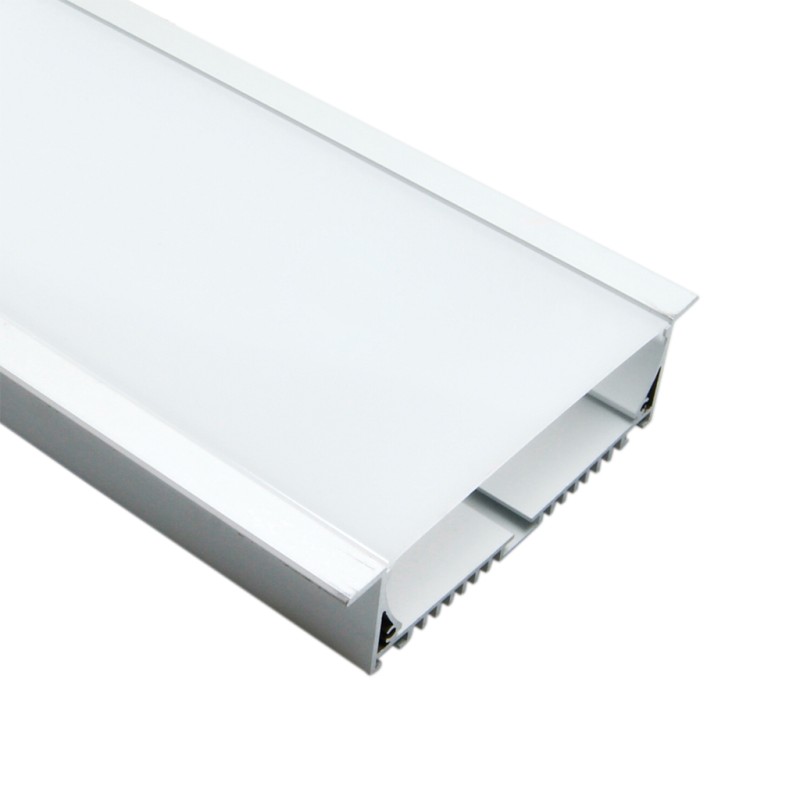 FULLWAT - ECOXG-100E-2. Perfil de aluminio empotrable anodizado - 2000mm - IP40