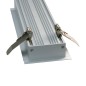 FULLWAT - ECOXG-70E-2. Perfil de aluminio empotrable anodizado - 2000mm - IP40