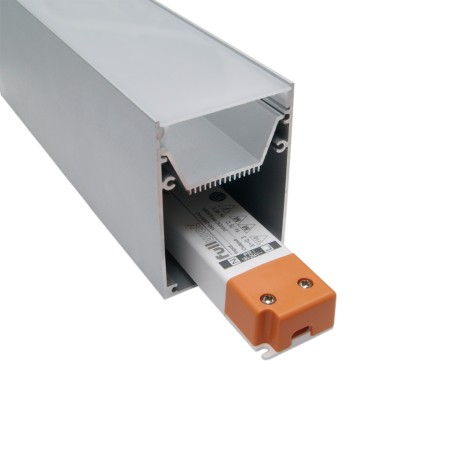 FULLWAT - ECOX-LUM-2. Aluminum profile  for surface mounting. Anodized.  2000mm