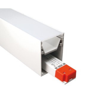 FULLWAT - ECOX-LUM-2-BL. Aluminum profile  for surface mounting. White.  2000mm