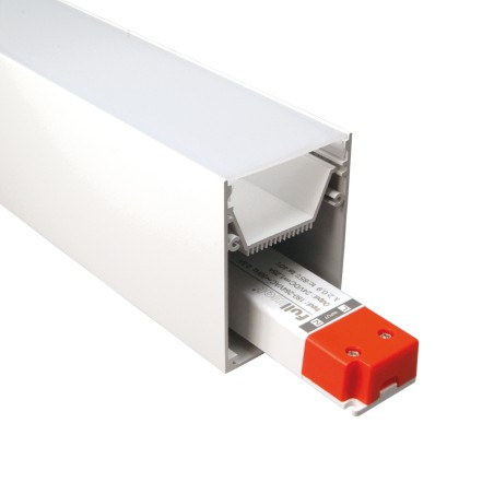 FULLWAT - ECOX-LUM-2-BL. Aluminum profile  for surface mounting. White.  2000mm