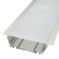 FULLWAT - ECOXM-100E-2D.  Profil encastrable en aluminium  anodisé - 2000mm - IP40