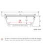 FULLWAT - ECOXM-100E-2D.  Profil encastrable en aluminium  anodisé - 2000mm - IP40