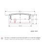 FULLWAT - ECOXM-10E-2D. Aluminiumprofil einbetten. eloxiert - 2000mm