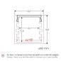 FULLWAT - ECOXM-14S-2D. Aluminum profile  for surface mounting. Anodized.  2000mm