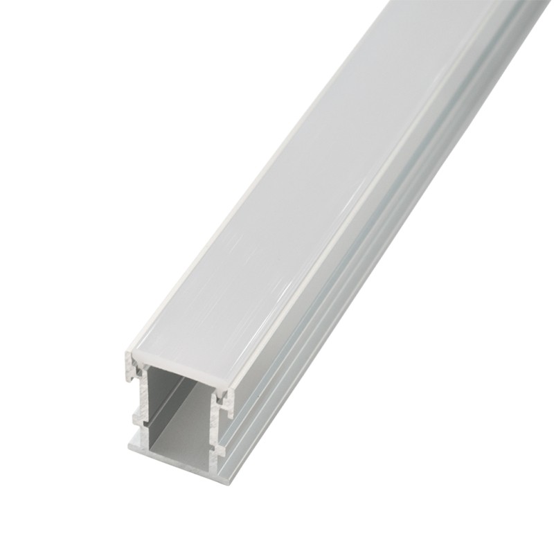 FULLWAT - ECOXM-26SW-2D. Perfil de aluminio de superficie anodizado de estilo para suelo - 2000mm - IP40