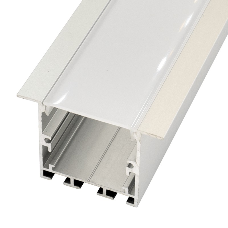 FULLWAT - ECOXM-35E-2D. Perfil de aluminio empotrable anodizado - 2000mm - IP40