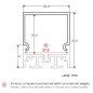 FULLWAT - ECOXM-36-2D. Aluminiumprofil oberfläche | abgehängt. eloxiert - 2000mm