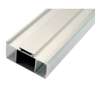 FULLWAT - ECOXM-41X2-2D. Aluminiumprofil für die wand. eloxiert des Stils mit bidirektionaler Beleuchtung - 2000mm