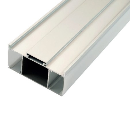 FULLWAT - ECOXM-41X2-2D. Aluminiumprofil für die wand. eloxiert des Stils mit bidirektionaler Beleuchtung - 2000mm