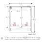 FULLWAT - ECOXM-42S-2D. Perfil de aluminio de superficie | suspendido anodizado - 2000mm - IP40