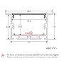 FULLWAT - ECOXM-50E-2D. Aluminum profile  for recessed mounting. Anodized.  2000mm