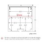 FULLWAT - ECOXM-50S2-2D. Perfil de aluminio suspendido anodizado - 2000mm - IP40