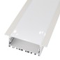 FULLWAT - ECOXM-70E-2D. Perfil de aluminio empotrable anodizado - 2000mm - IP40