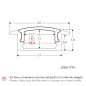 FULLWAT - ECOXM-7E-2D. Aluminum profile  for recessed mounting. Anodized.  2000mm