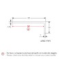 FULLWAT - ECOXM-ELL-2D. Aluminum profile  for flat plate mounting. Anodized.  2000mm