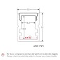 FULLWAT - ECOXM-MINI5-2D.  Perfil de alumínio de superfície anodizado - 2000mm - IP20