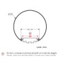 FULLWAT - ECOXM-TB4-2D.  Profil cylindrique en aluminium  anodisé - 2000mm - IP40