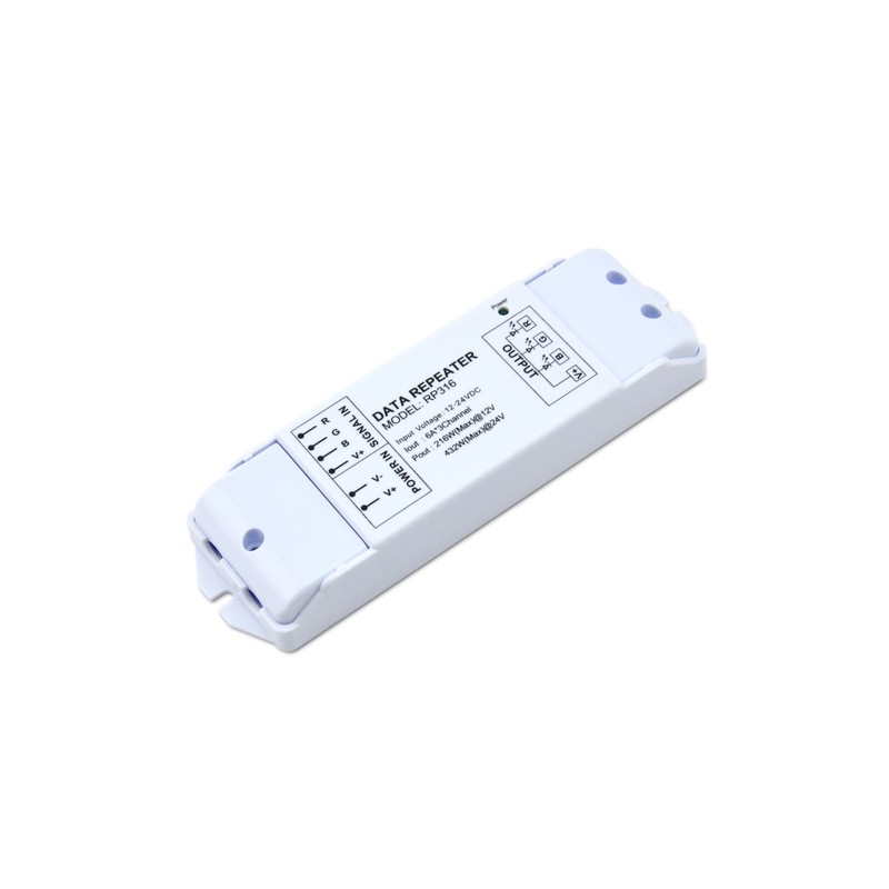 EUCHIPS - EU/RP316. Amplificador de potencia de  12 ~ 24Vdc. PWM - 3 canal(es) x 6A