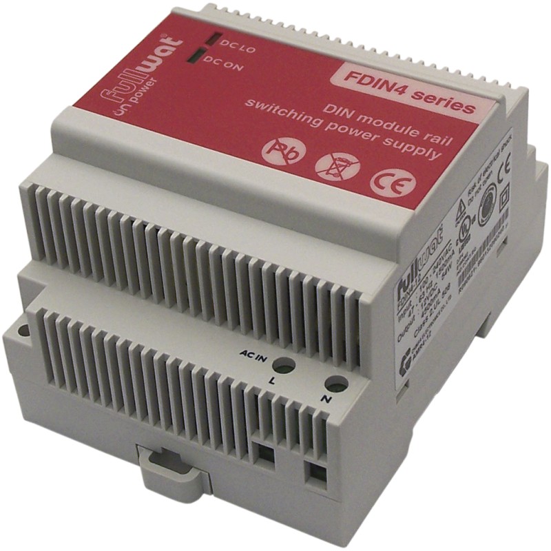 FULLWAT - FDIN4-24.  Schaltnetzteil von 60W. 90 ~ 264 Vac  - 24Vdc  / 2,5A