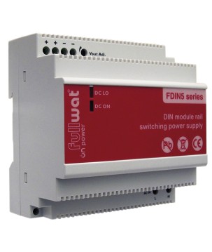 FULLWAT - FDIN5-12. 72W switching power supply, 90 ~ 264 Vac - 12Vdc / 6A