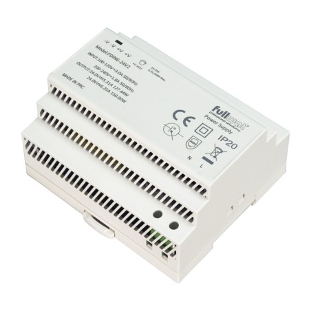 FULLWAT - FDIN6-12V2. 135,6W switching power supply, 100 ~ 240 Vac - 12Vdc / 11,3A