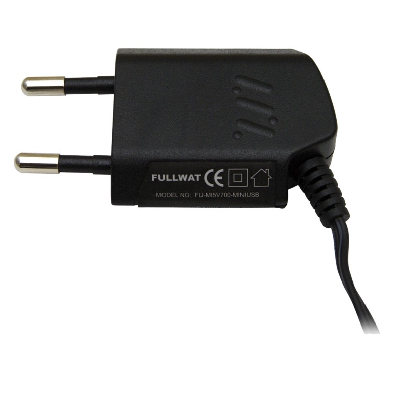 FULLWAT - FU-MI5V700-MINIUSB. Adaptador de tensión AC/DC de 5W. 5 Vdc / 0,7A