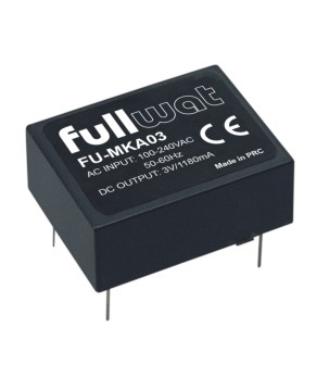 FULLWAT - FU-MKA03.  Fonte de alimentação industrial de  4W. 100 ~ 240 Vac  - 3,3Vdc  / 1,18A