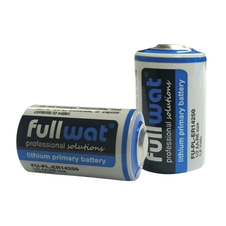 FULLWAT - FU-PL-ER14250. Batteria al litio cilindrica di Li-SOCl2. Modello ER14250. 3,6Vdc / 1,200Ah