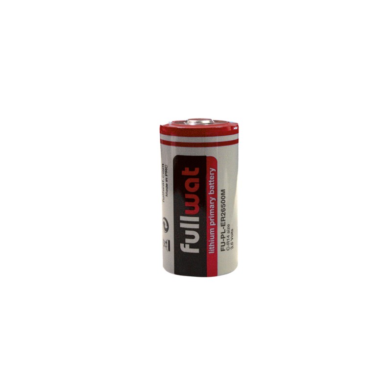 FULLWAT - FU-PL-ER26500M. cylindrical  Lithium battery of Li-SOCl2. Modell ER26500. 3,6Vdc / 6,500Ah