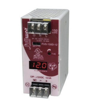 FULLWAT - FUS-150D-12.  Alimentatore a commutazione 150W. 90 ~ 132 | 180 ~ 264  Vac - 12Vdc / 12,5A