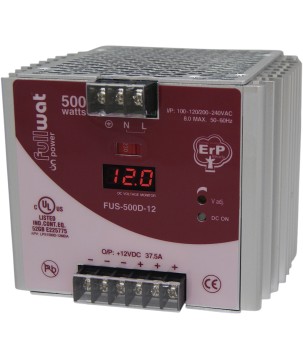 FULLWAT - FUS-500D-12. 500W switching power supply, 90 ~ 132 | 180 ~ 240  Vac - 12Vdc / 37,5A