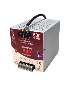 FULLWAT - FUS-500D-48. 500W switching power supply, 90 ~ 132 | 180 ~ 240  Vac - 48Vdc / 10,4A