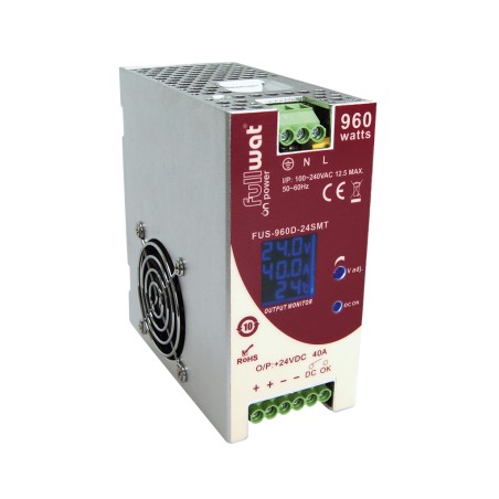 FULLWAT - FUS-960D-24SMT. 960W switching power supply, 90 ~ 264 Vac - 24Vdc / 40A