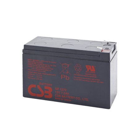 CSB - GPL1272. Batterie rechargeable au Plomb-acide technologie AGM-VRLA. Série GP. 12Vdc / 7,2Ah