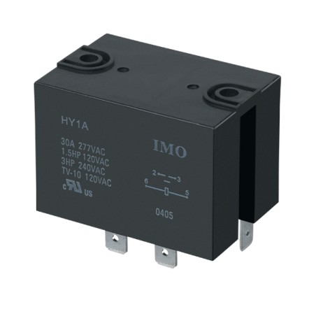 IMO - HY1A-1-12VDC. Relé de tipo Potencia 12Vdc. 1 contacto normalmente abierto (30A)