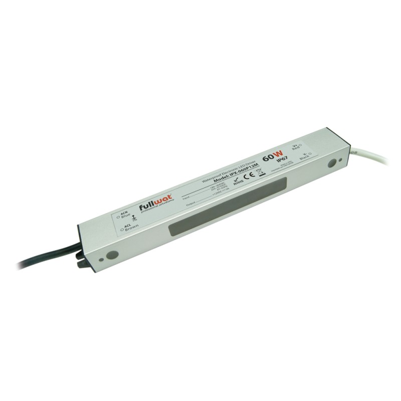 FULLWAT - IPX-060P12M.  Schaltnetzteil von 60W. 180 ~ 264  Vac  - 24Vdc  / 5A