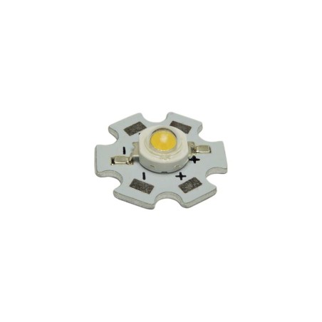 FULLWAT - LED-1W-4K0.  Natural white LED diode / 4000K "Star" package. 5Vdc / 0,350A