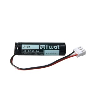 FULLWAT - LIR18650-26-CI.Rechargeable Battery cylindrical of Li-Ion. 3,7Vdc / 2,600Ah