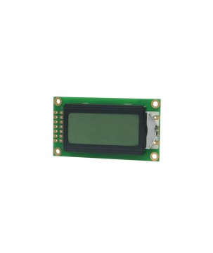 TOPWAY - LMB0820CDW-0R. LCD-Anzeige Alphanumerisch. 2 x 8. 5Vdc . Hintergrund Weiß / Zeichen Grau