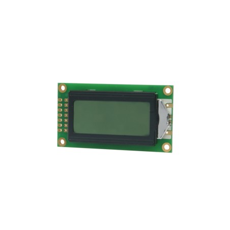 TOPWAY - LMB0820CDW-0R. LCD-Anzeige Alphanumerisch. 2 x 8. 5Vdc . Hintergrund Weiß / Zeichen Grau