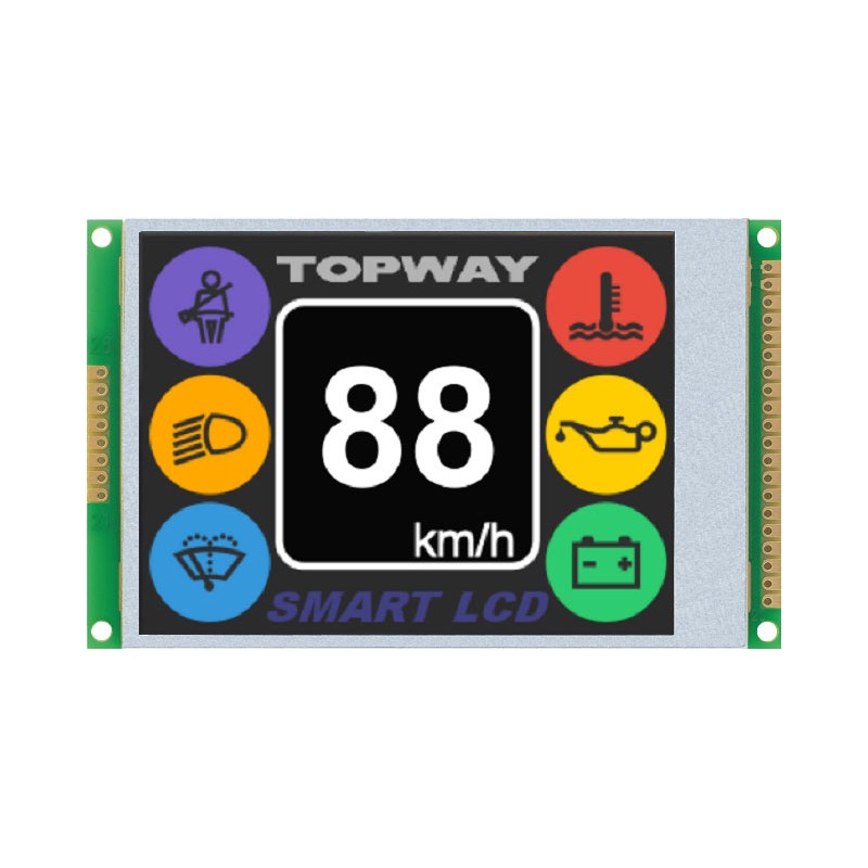 TOPWAY - LMT028DHHFWL-NBN. LCD-Anzeige Farb-TFT-karte. 320 x 240. 5Vdc . Hintergrund Weiß / Zeichen RGB