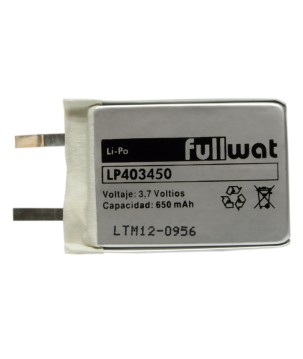 FULLWAT - LP403450. Batterie rechargeable prismatique de Li-Po. 3,7Vdc / 0,650Ah